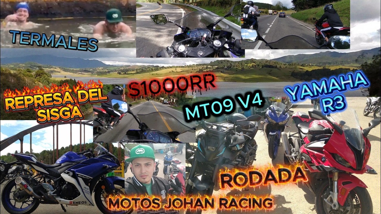 RODADA REPRESA DEL SISGA YAMAHA R3, S1000RR, MT09 V4. TERMALES CHOCONTÁ.#mt09 #s1000rr #yamahar3 