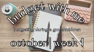 Budgeting During a Government Shutdown | Federal Contractor Cash Stuffing &amp; October 2025 Budget