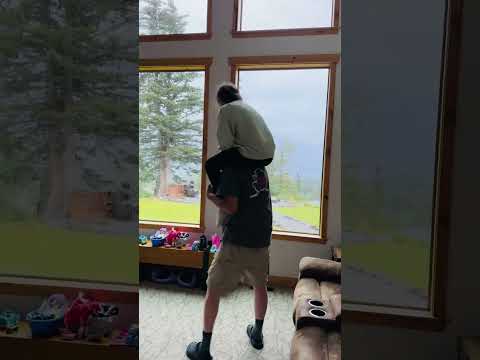 Unforgettable Memories: Little Girl's Joyful Shoulder Ride with Her Dad! #shorts #fun