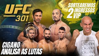 [UFC 301] Cigano SORTEIA DOIS INGRESSOS e analisa luta de Alexandre Pantoja e o retorno de José Aldo