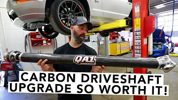 What are the advantages of a carbon fiber driveshaft?