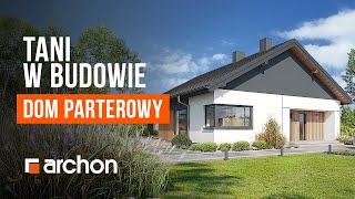 Dom W Renklodach 24 - Tani W Budowie Dom Parterowy - Archon Projekty Domów