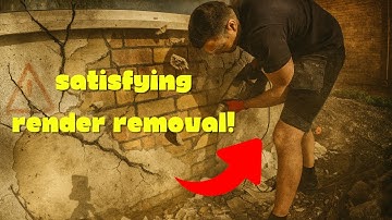 SATISFYING RENDER REMOVAL! | 1930s House Renovation