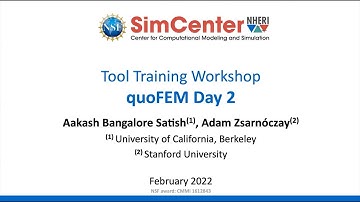 Uncertainty Quantification Training for Application to Natural Hazards Engineering - Day 2 (2/23/22)