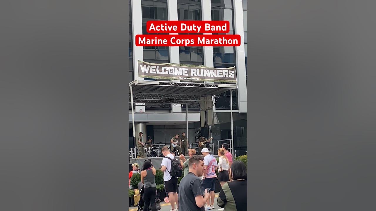 Military Active Duty Band plays Enter Sandman by Metallica for Marine Corps Marathon Washington, DC