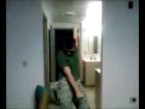 Marine dancing to thriller