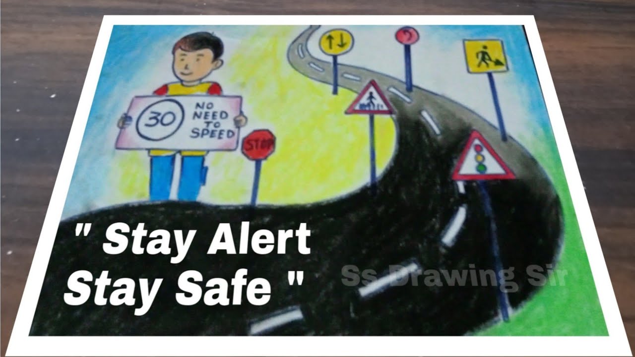 Update 103+ road safety drawing competition best