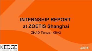 INTERNSHIP REPORT at Zoetis - KBA2