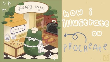 Studio Vlog ✨ How I illustrate on Procreate, Brushes + tips!!