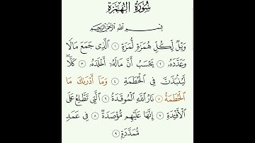 قرآن كريم - سورة الهمزة - Quraan for kids