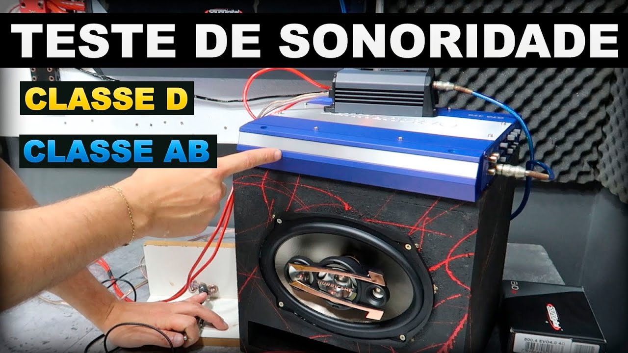 COMPARATIVO - Amplificador classe AB vs Amplificador Classe D nos AGUDOS
