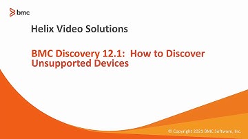 BMC Discovery: How to Discover Unsupported Devices
