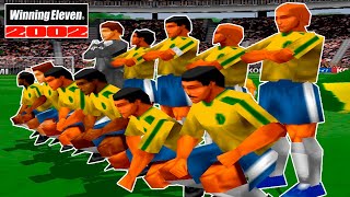 Winning Eleven 2002 PS1 - Gols de Bicicleta, Falta, Melhores Lances e Gols