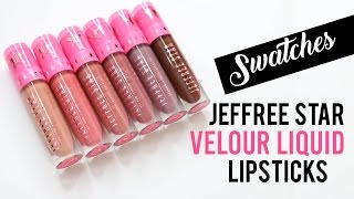 Jeffree Star Velour Liquid Lipsticks Swatches