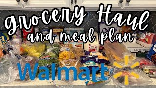 Under Budget AGAIN!  $184.92!  Weekly Walmart Grocery Haul and Meal Plan