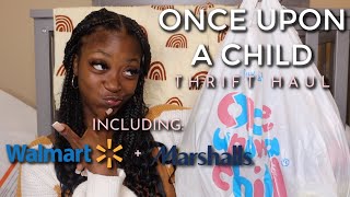 BABY THRIFT HAUL | ONCE UPON A CHILD | + WALMART & MARSHALL HAUL