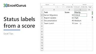 How to Build a Status Column with Nested IF Statements and IFS
