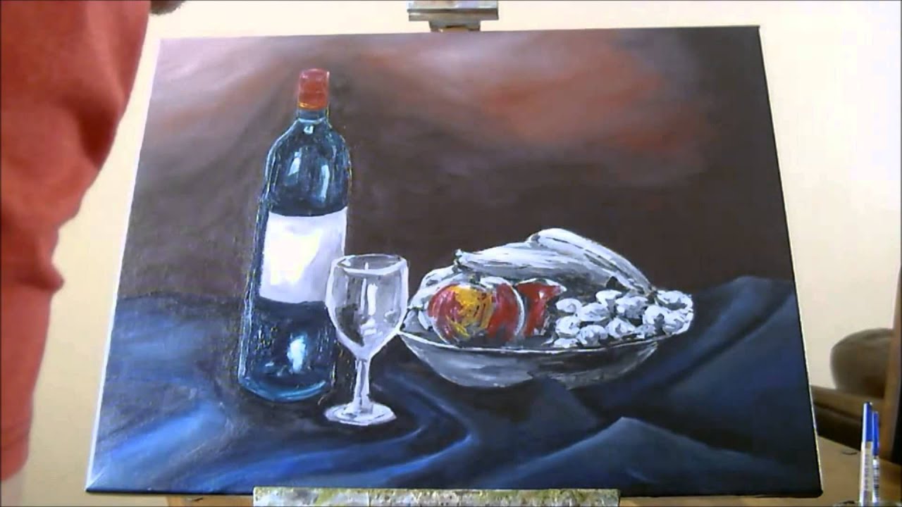 Still Life in Acrylic - Time Lapse - YouTube