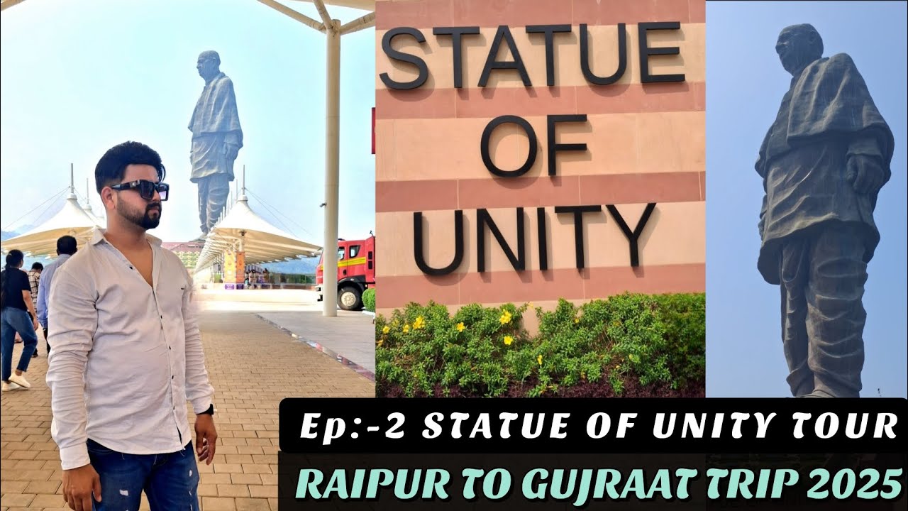 STATUE OF UNITY TOUR!EP-02:-RAIPUR TO GUJRAAT TRIP BY ROAD 2025-4500 K.M.! #gujrat #statueofunity 