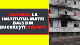 Incendiu de proporții la Spitalul Matei Balș din București