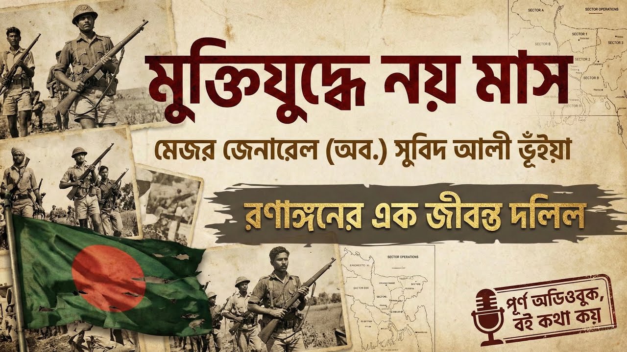 মুক্তিযুদ্ধে নয় মাস | 🎖️ 𝗠𝗮𝗷𝗼𝗿 𝗚𝗲𝗻𝗲𝗿𝗮𝗹 𝗦𝘂𝗯𝗶𝗱 𝗔𝗹𝗶 𝗕𝗵𝘂𝗶𝘆𝗮𝗻 | 🇧🇩 𝗡𝗶𝗻𝗲 𝗠𝗼𝗻𝘁𝗵𝘀 𝗼𝗳 𝗟𝗶𝗯𝗲𝗿𝗮𝘁𝗶𝗼𝗻 𝗪𝗮𝗿 𝟭𝟵𝟳𝟭