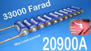 33000 Farad Super Capacitor Pack , 20900A , How Strong?