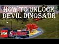 LEGO MARVEL Avengers How To Unlock Devil Dinosaur In Barton&#39;s Farm