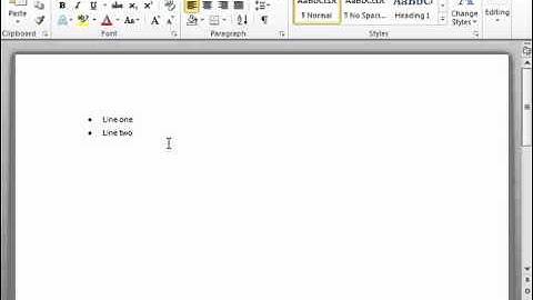 Word 2010 Tutorial Applying Bullets and Numbering Microsoft Training Lesson 15.1
