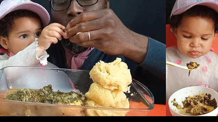 BRITISH TRY AFRICAN FOOD|FISH WITH FUFU AND OKRA SOUP|NIGERIAN FOOD|FUFU MUKBANG|FUFU|OKRO|ASMR|BEEF