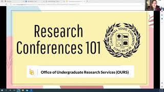 Research Conferences 101 Workshop