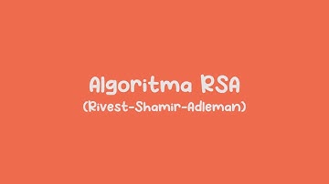 Algoritma RSA