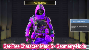 How To Get Free Character Merc 5 - Geometry Node in cod mobile Season 10