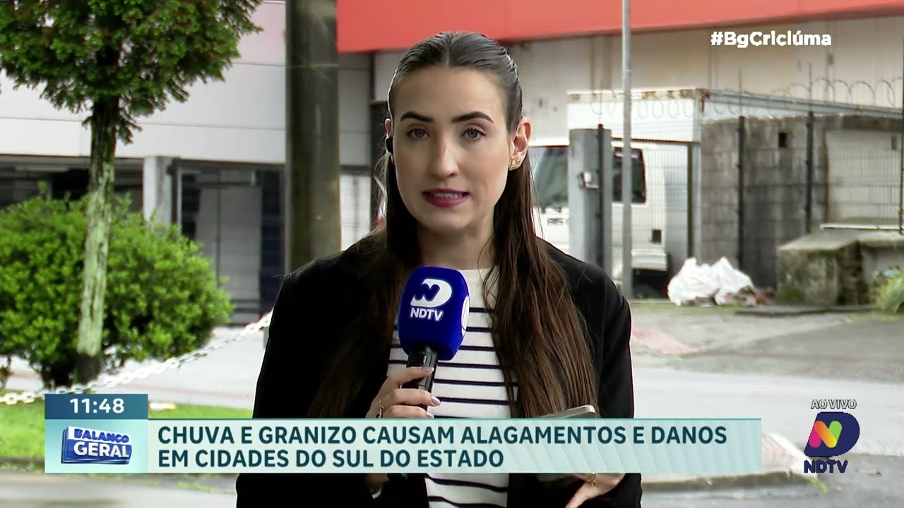 ATENÇÃO, SUL! Temporal com granizo causa alagamentos e danos na região