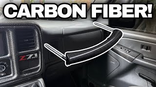 BUYING SILVERADO 99-06 GM DASH PULL GRAB HANDLE AZA AUTO WHEEL CARBON FIBER!