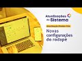 Novas configurações de rodapé I Atualizações do Módulo Site