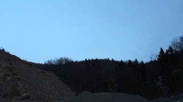 Timelapse stone quarry