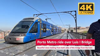 Download Lagu A Ride over the Porto Luis I Bridge by Metro (Light Rail) in Portugal MP3 Download Lagu A Ride over the Porto Luis I Bridge by Metro (Light Rail) in Portugal MP3