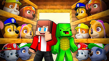 JJ and Mikey Became ANYONE In PAW PATROL To PRANK in Minecraft - Maizen