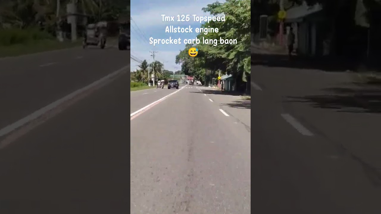 tmx 125 topspeed allstock engine Sprocket carb lang baon bitin sayang 😅