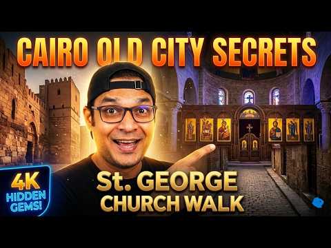 Cairo's Ancient Secrets UNVEILED: St. George Church & Old City WALK (4K Hidden Gems!)