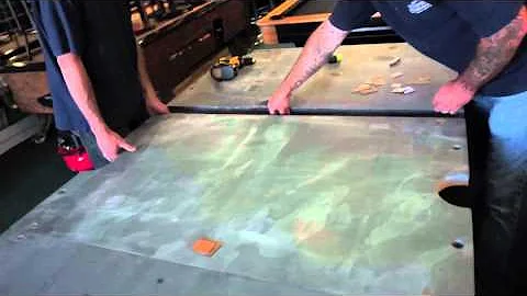 Pool Table Installation: Step 3 - Shimming the Slate