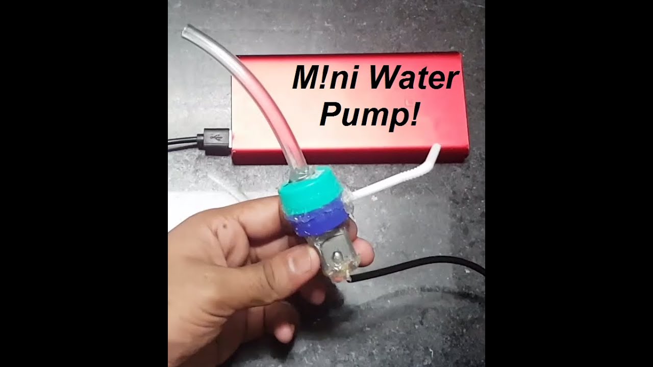 How To Make A Mini Water Pump At Home YouTube