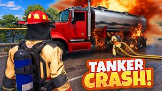 This Tanker Explosion Became a MASSIVE Rescue! (Firefighting Simulator) screenshot 1
