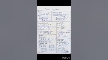 Motion in a Plane Class 11 All Formulas Short Notes