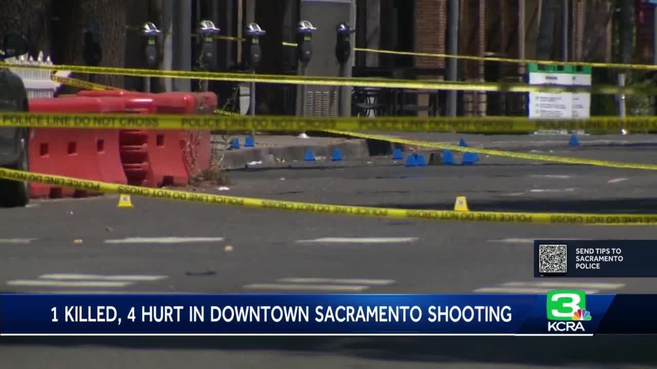 1 killed, 4 hurt in downtown Sacramento shooting - YouTube
