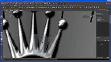 Modeling tutorial in Maya - ROLEX DAYTONA watch - Part 9: model the ROLEX logo