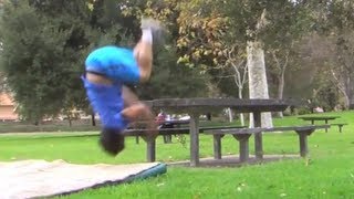 Gainer Fail,Kid nearly breaks his neck (really bad)