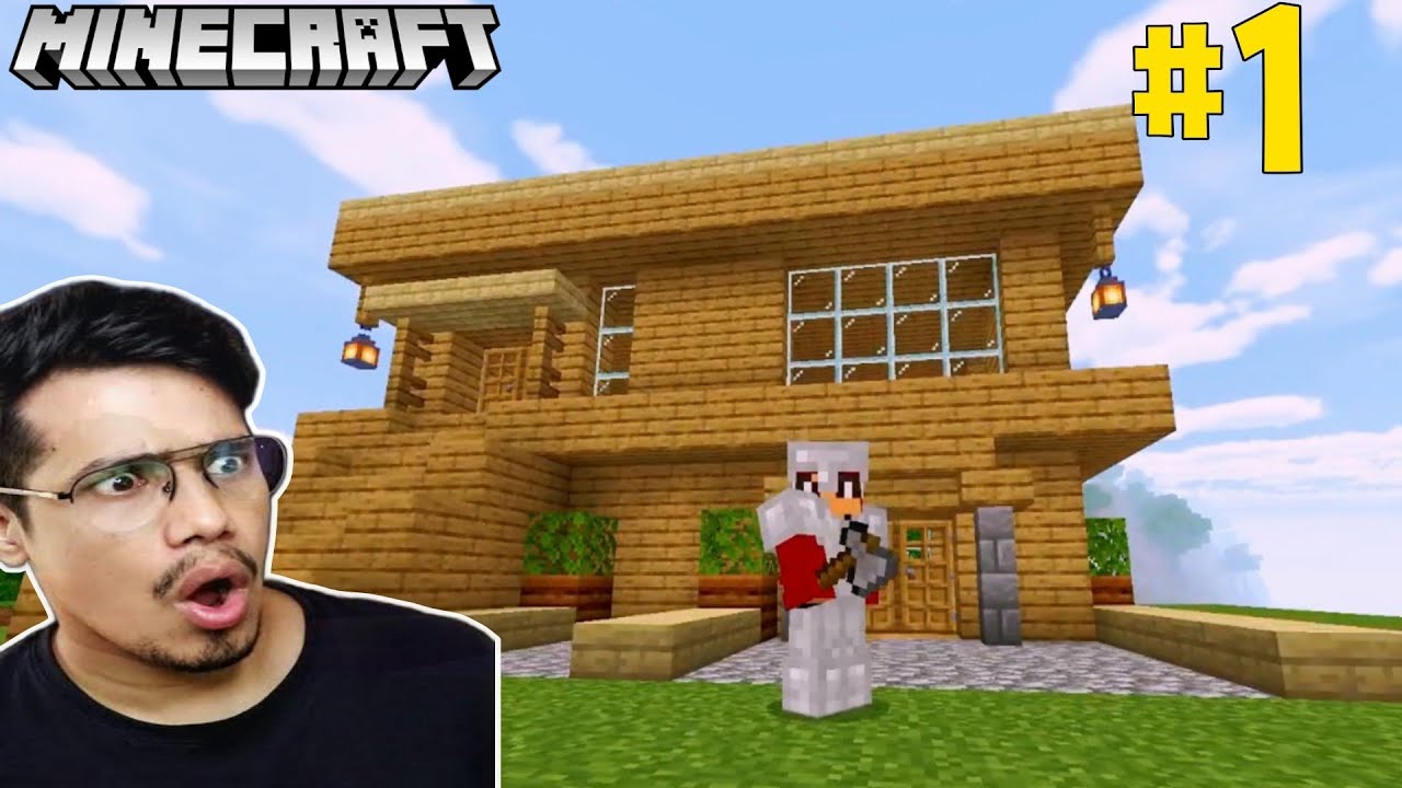 My first Survival series in Minecraft | I build a house in Minecraft 😄 ...