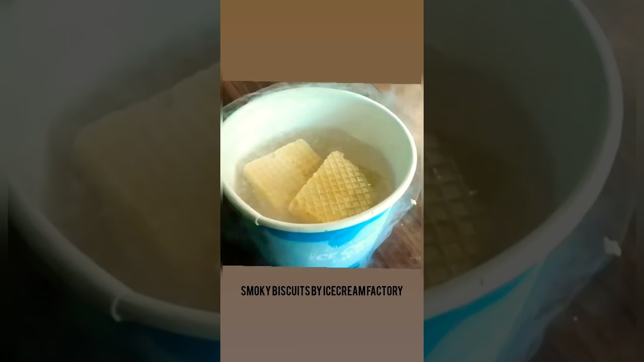 Smoke Biscuits by Icecream Factory 😋 ||Liquid Nitrogen