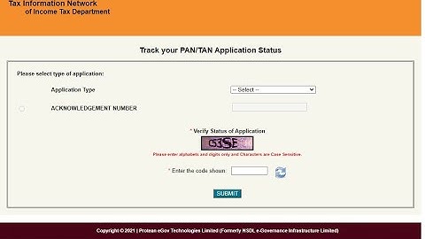 Status Track search for PAN/TAN अपना पैन कार्ड स्टेटस कैसे देखें, NSDL, UTI की वेबसाइट पर #online